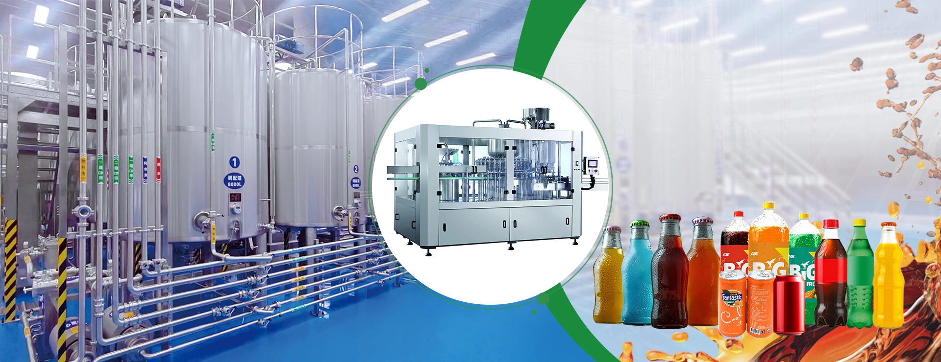 Қытай газдалған сусындар өндірісі желісі